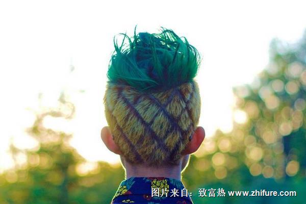 菠蘿頭發型圖片大全