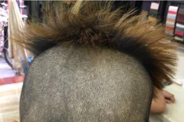 菠蘿頭發型圖片大全