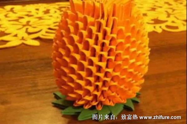 紙菠蘿折法步驟（圖解）