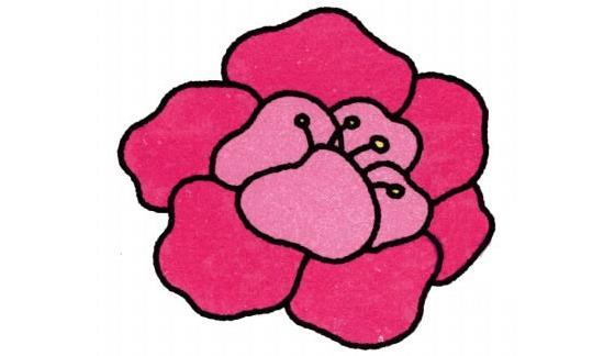 牡丹花簡筆畫怎么畫(圖解步驟)
