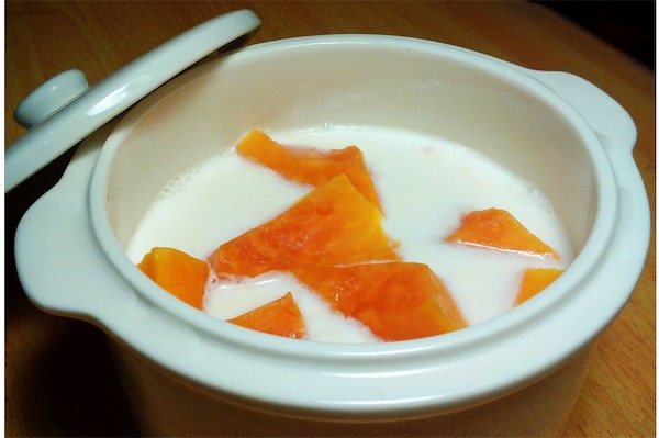 木瓜牛奶的做法大全