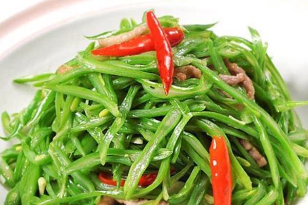 扁豆絲炒肉絲的做法大全
