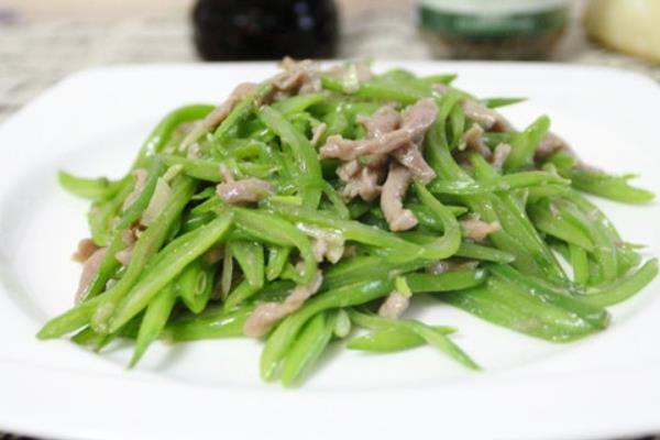 扁豆絲炒肉絲的做法大全