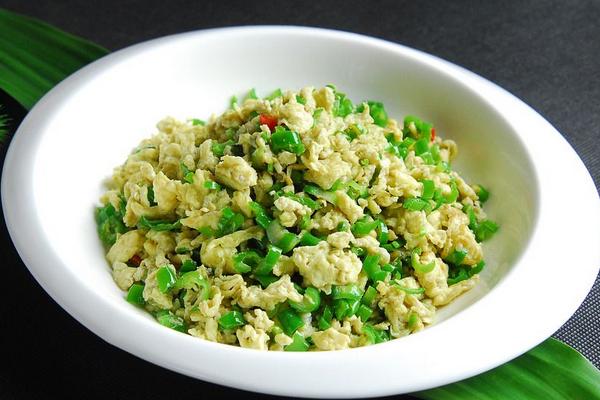 青椒炒雞蛋的做法大全