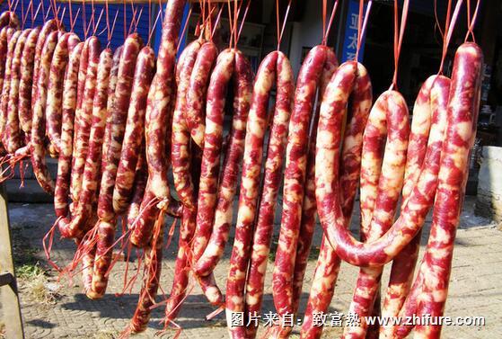 綠茶風味香腸的制作工藝