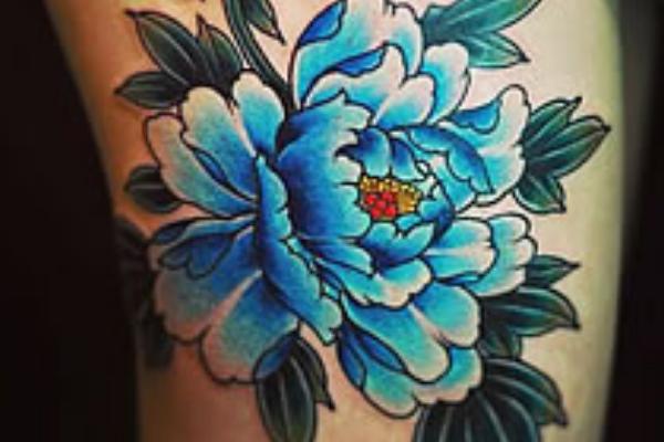 牡丹花紋身圖案大全