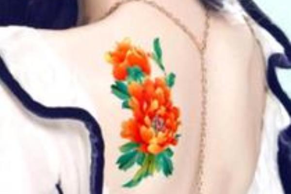 牡丹花紋身圖案大全