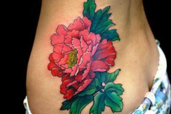 牡丹花紋身圖案大全