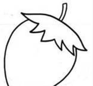 草莓簡筆畫(圖解步驟)