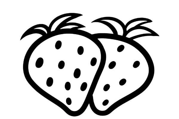 草莓簡筆畫(圖解步驟)