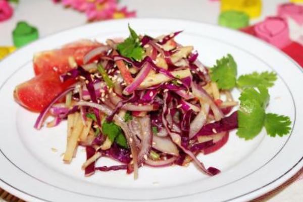 涼拌紫甘藍的做法 紫甘藍怎么涼拌