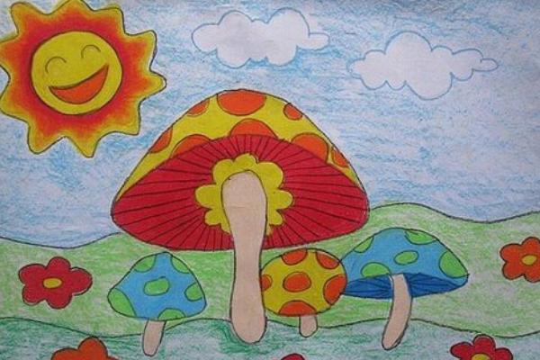 蘑菇簡筆畫（圖解步驟） 蘑菇怎么畫