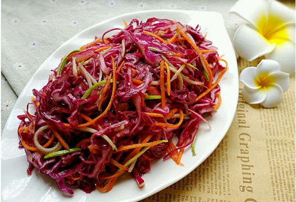 涼拌紫甘藍(lán)怎么做 家常涼拌紫甘藍(lán)簡(jiǎn)單做法