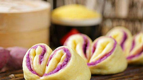 紫薯花卷最簡單的做法 紫薯糯米滋的做法