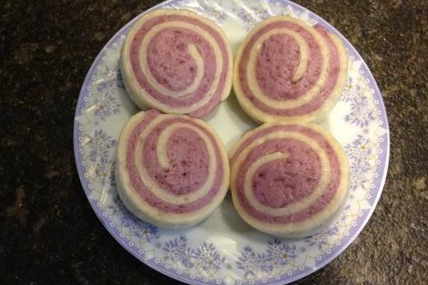 紫薯花卷最簡單的做法 紫薯糯米滋的做法